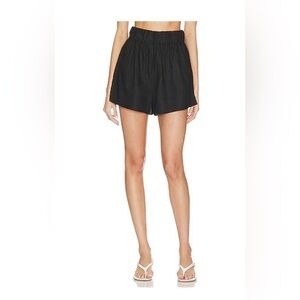 L’ACADEMIE- linen pull on shorts